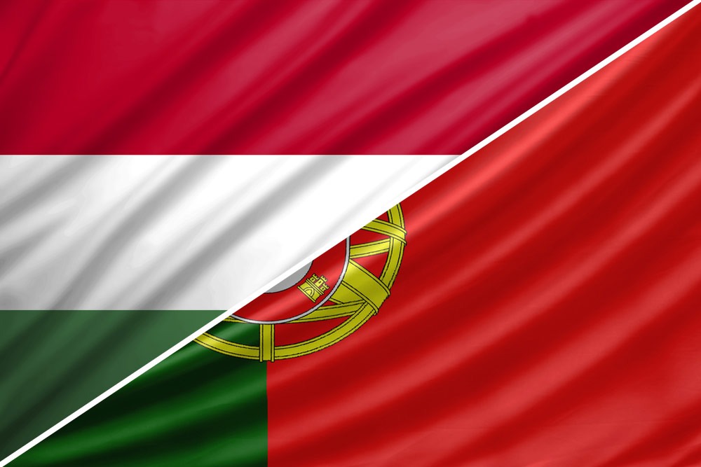 Ungarn-Portugal-flag