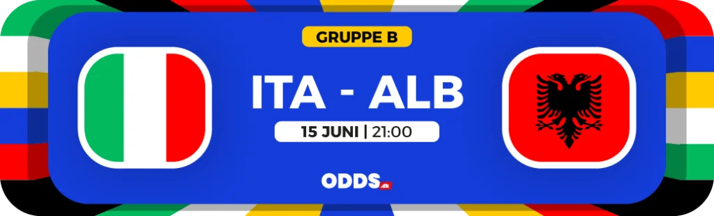 Optakt: Italien vs. Albanien (15. juni 2024)